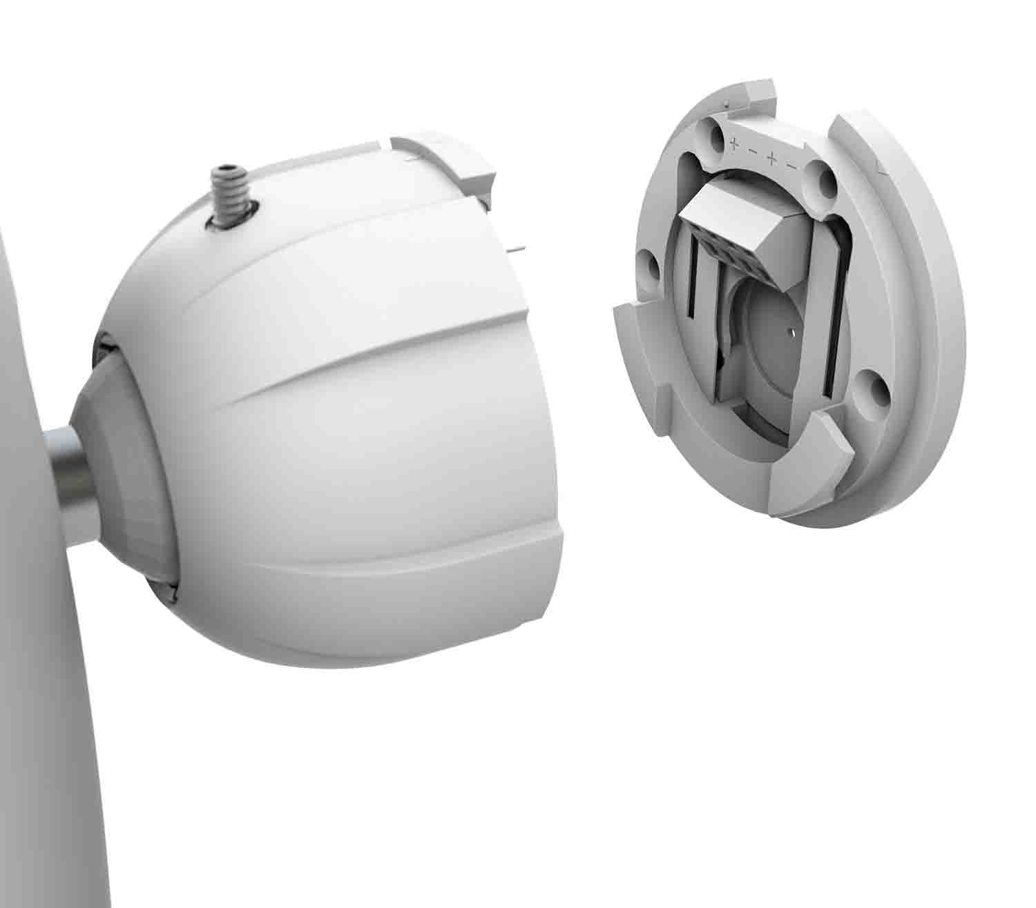 LD Systems DQOR 8 T W, 8" Two-Way Passive In/Out Door Installation Loudspeaker 16 Ohm, 70/100 V - White - Hollywood DJ