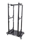 ProX XT-GRU-PKGX4 BLK, Truss Modular 4X Rapid U Grid Trio Package for Lighting -Rolling Aluminum Baseplate - Black by ProX Cases