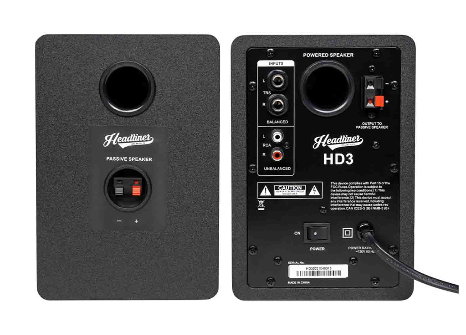 Headliner Package HL90000 HD3 Monitors Pair with 1 HL90515 Starlight USB Condenser Microphone - Hollywood DJ