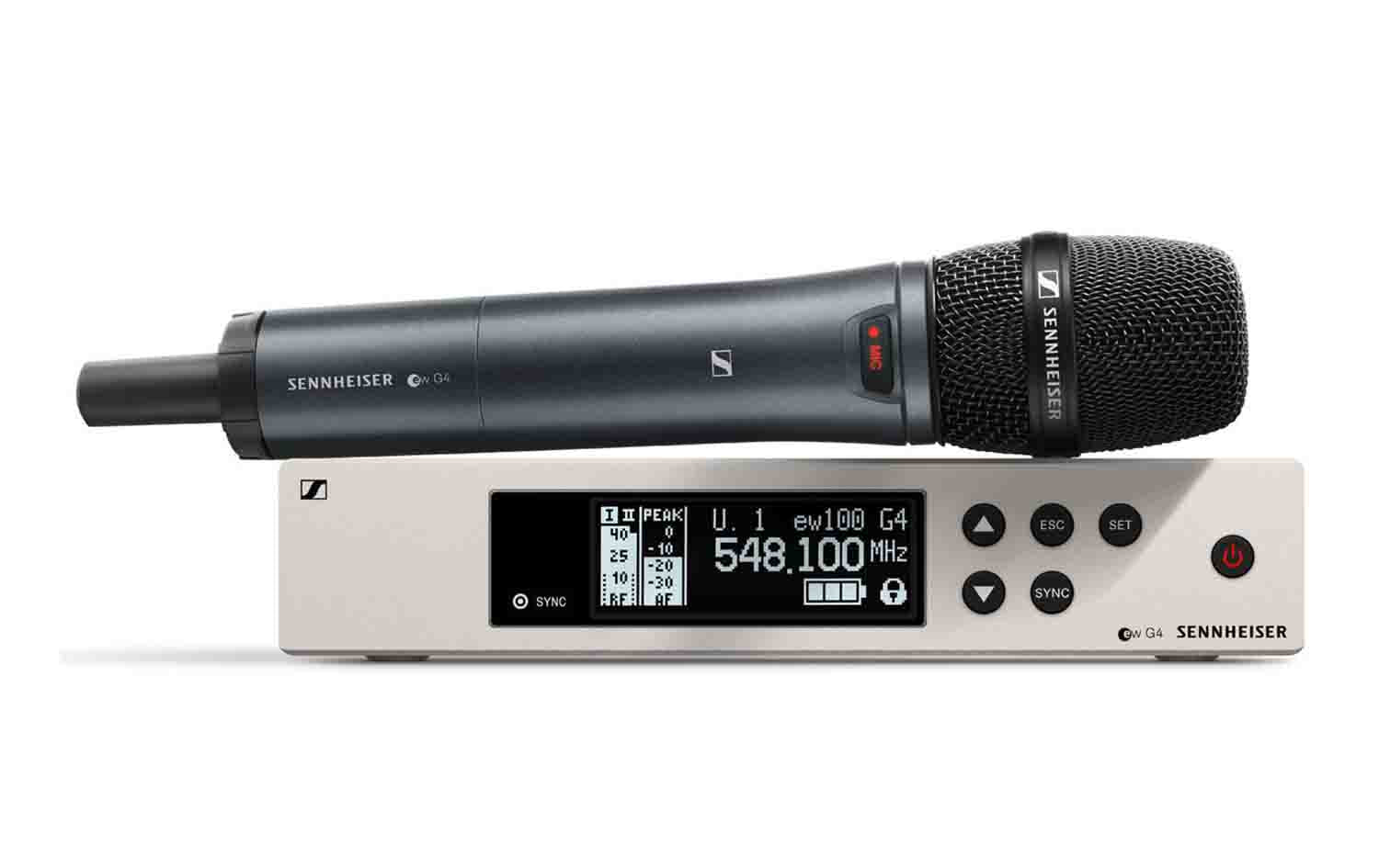 Sennheiser EW 100 G4-935-S-A Wireless Handheld Microphone System with MMD 935 Capsule - 516 to 558 MHz - Hollywood DJ