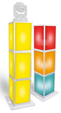 ProX XSA-PILLAR6FT 6ft Acrylic Pillar with 3 Section 16x16x24"H and 22x22" Base Plate for LED DJ Stage Lighting - Hollywood DJ