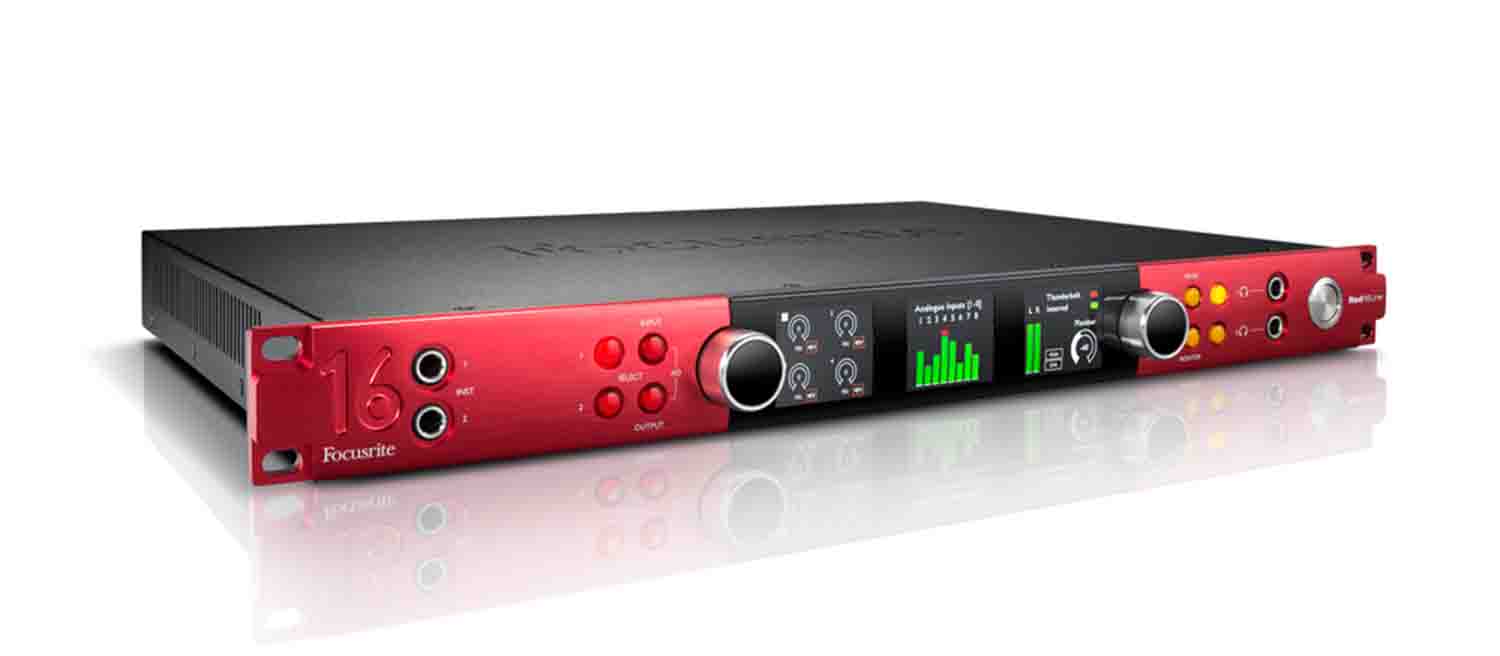 Focusrite Pro Red 16Line 64 x 64 Thunderbolt 3 Audio Interface for Pro Tools - HD - Hollywood DJ