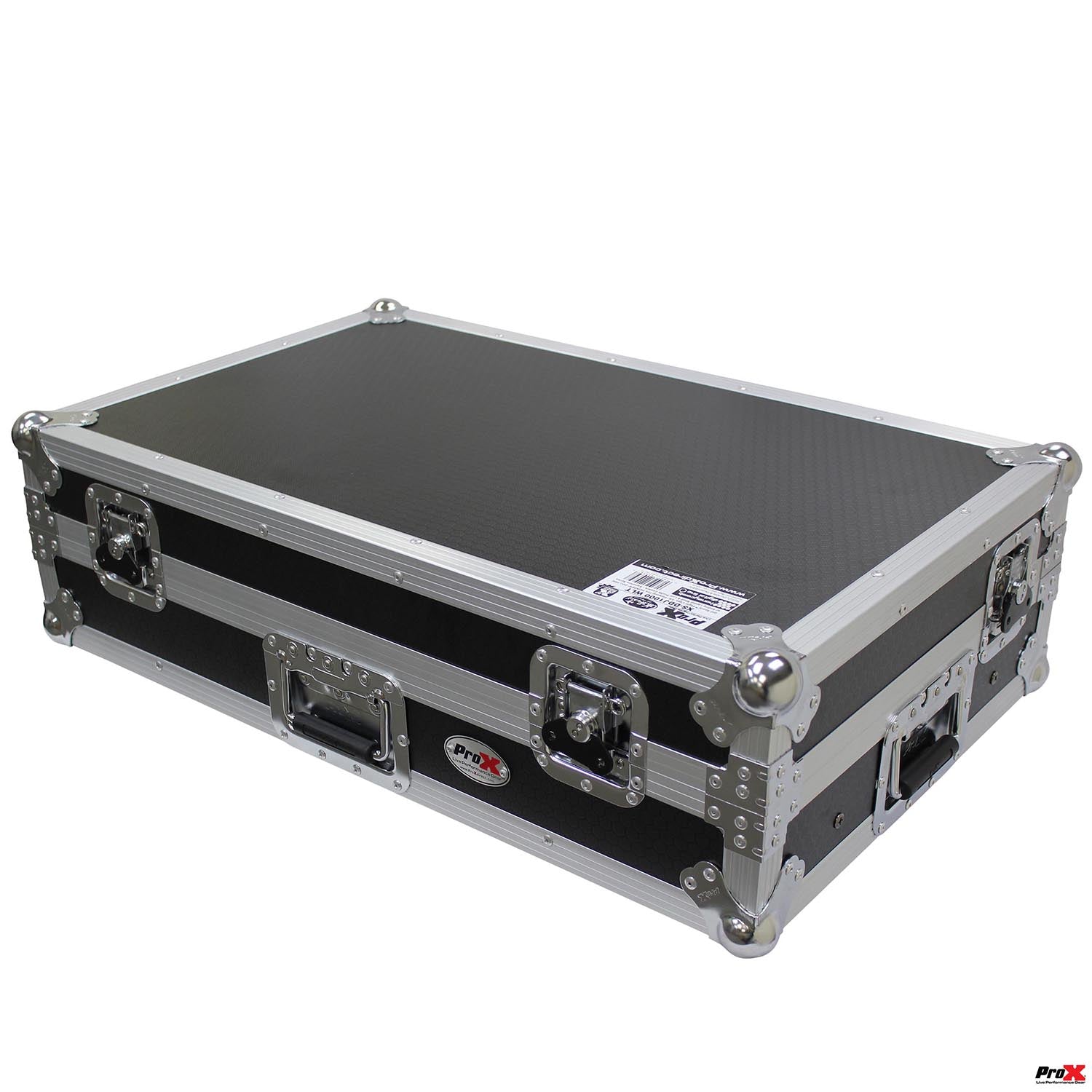 B-Stock: ProX XS-DDJ1000 WLT LED  Flight Case For Pioneer DDJ-1000 and SRT Series Digital Controllers With LED, Sliding Laptop Shelf And Wheels - Hollywood DJ