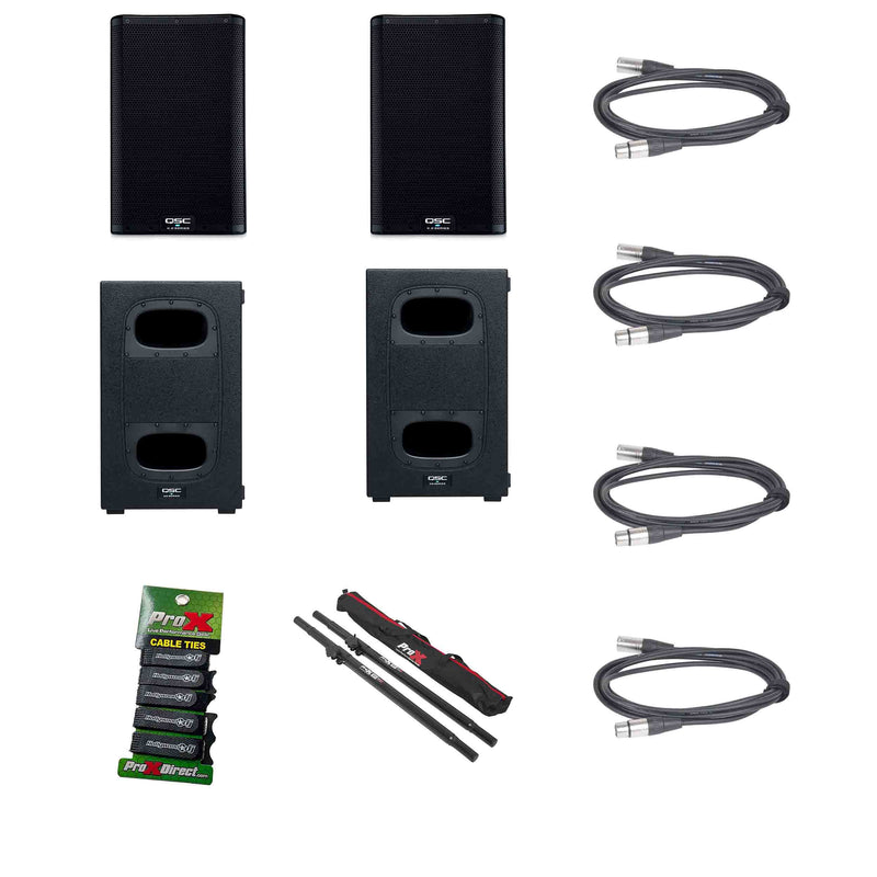 QSC K82KS112XSAAMX K8.2 PA System Package with Subs by QSC