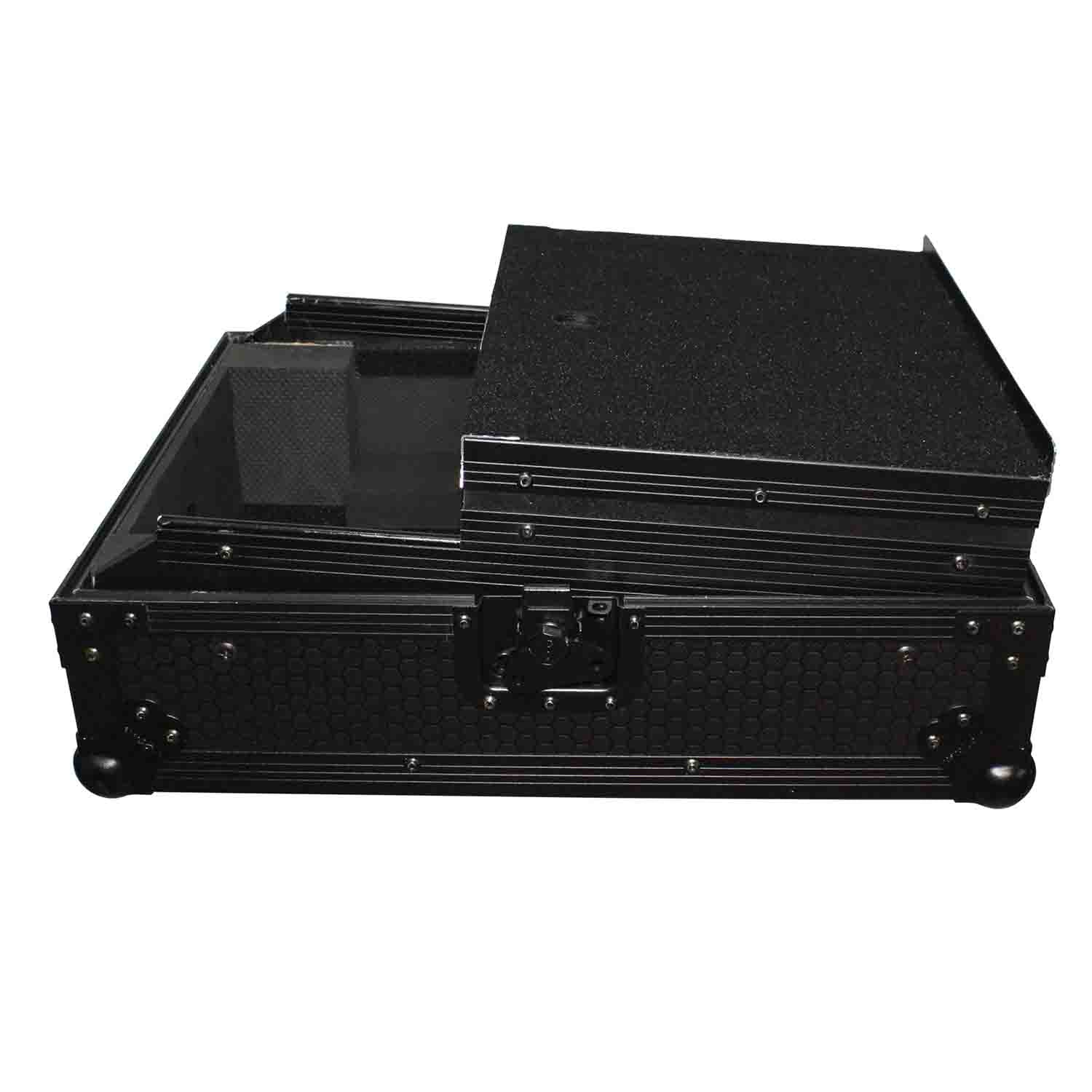 B-Stock Scratch & Dent: ProX XS-M12LTBL DJ Flight Case For Large Format 12" Universal DJ Mixer With Laptop Shelf - Hollywood DJ