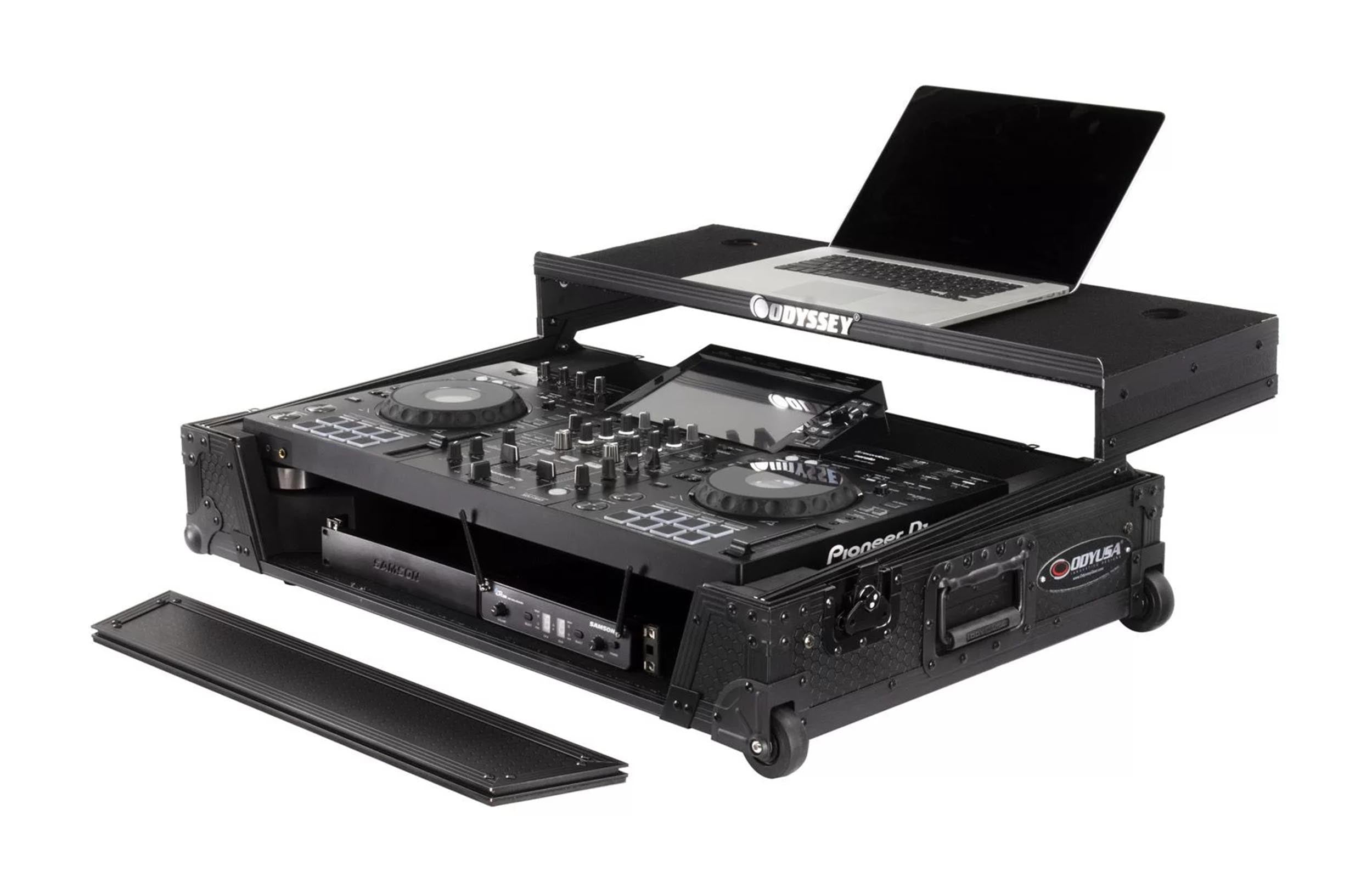 Odyssey 810295 Industrial Board Glide Style 1U Case for Pioneer XDJ-RX3 - Hollywood DJ