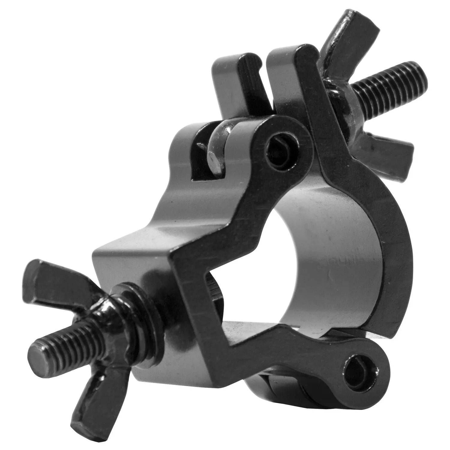 Odyssey LAC25XSB, Aluminum Extra Small Mini Clamp With A Hex Bolt And Wing Nut Black Finish - Hollywood DJ