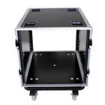 ProX T-10RSS24 10U Space Rack Mount Flight Case 24 Inch Depth with Casters - Hollywood DJ