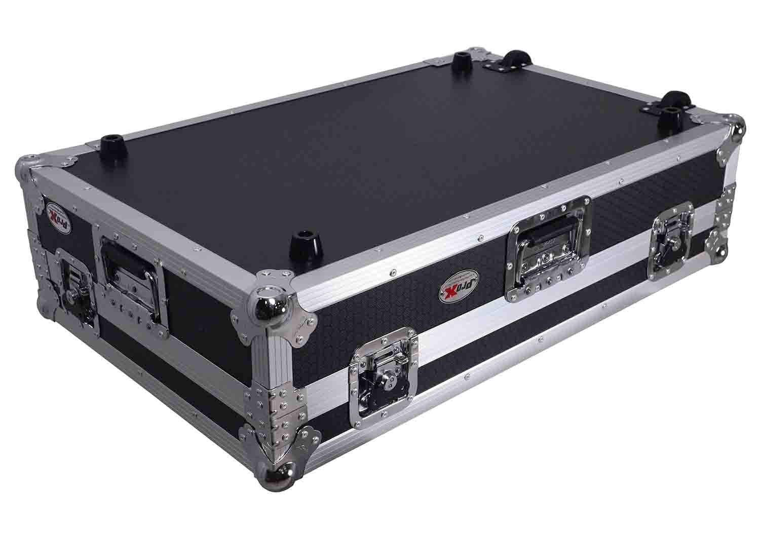 ProX XS-RANEFOURW ATA Flight Style Road Case for RANE Four DJ Controller with 1U Rack Space and Wheels - Hollywood DJ