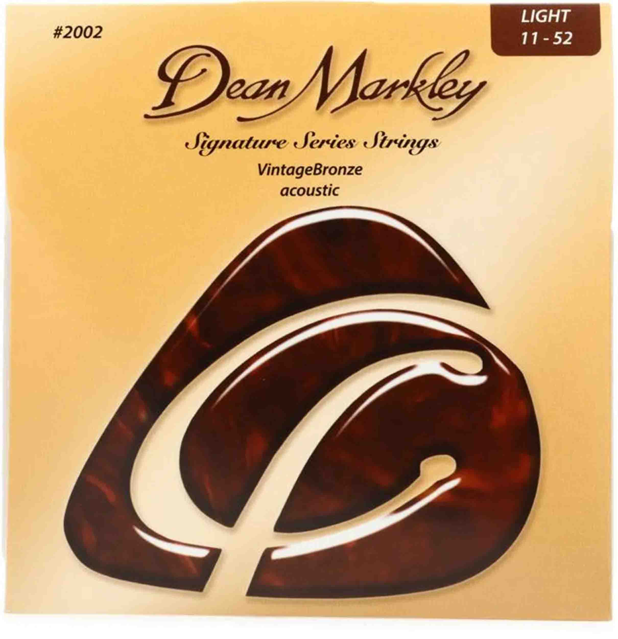 Dean Markley 2002 VintageBronze 85/15 Acoustic Guitar Strings - Light 11-52 - Hollywood DJ