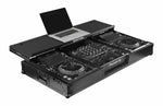 Odyssey FZGSDJMA9CDJWBL Glide Style DJ Coffin Flight Case with Wheels for DJM-A9 and CDJ-3000 or Similar Size Gear- Black Label - Hollywood DJ