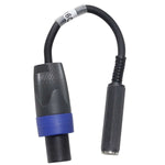 ProX XC-SQF 6" Speaker Twist Connector Male to 1/4" TS-F Female High Performance Speaker Cable - Hollywood DJ
