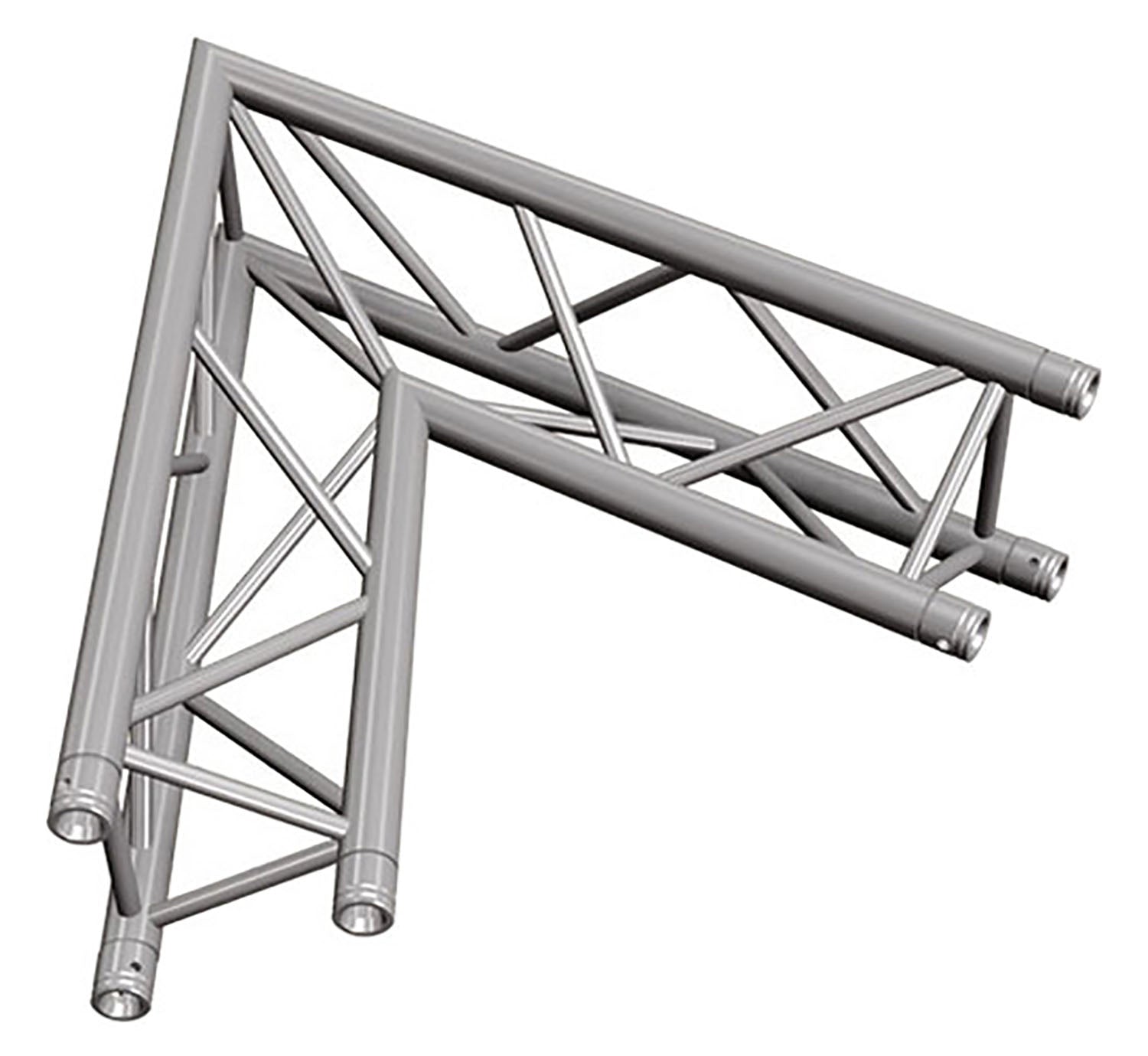 Global Truss TR-4087-I, Two Way 60 Degree Apex In Corner for F33 Triangular Truss System - 3.28 FT - Hollywood DJ