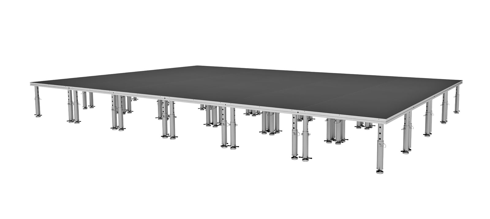 ProX XSU-16X24PKG, Stage One 16' x 24' Ft. Portable Stage Package - Includes 24x Units with Telescoping 16-22" Adjustable Legs by ProX Cases