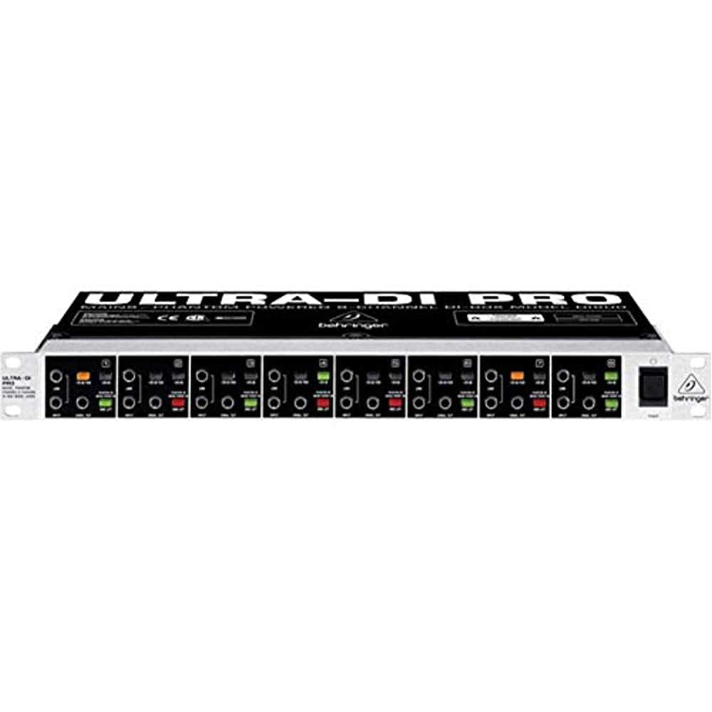 Behringer DI800 Professional Mains/Phantom Powered 8-Channel DI-Box - Hollywood DJ