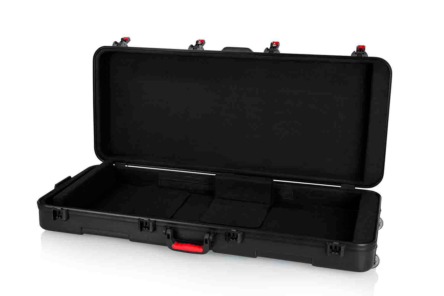 Gator Cases GTSA-KEY61 Keyboard Case for 61-note Keyboards with Wheels - Hollywood DJ