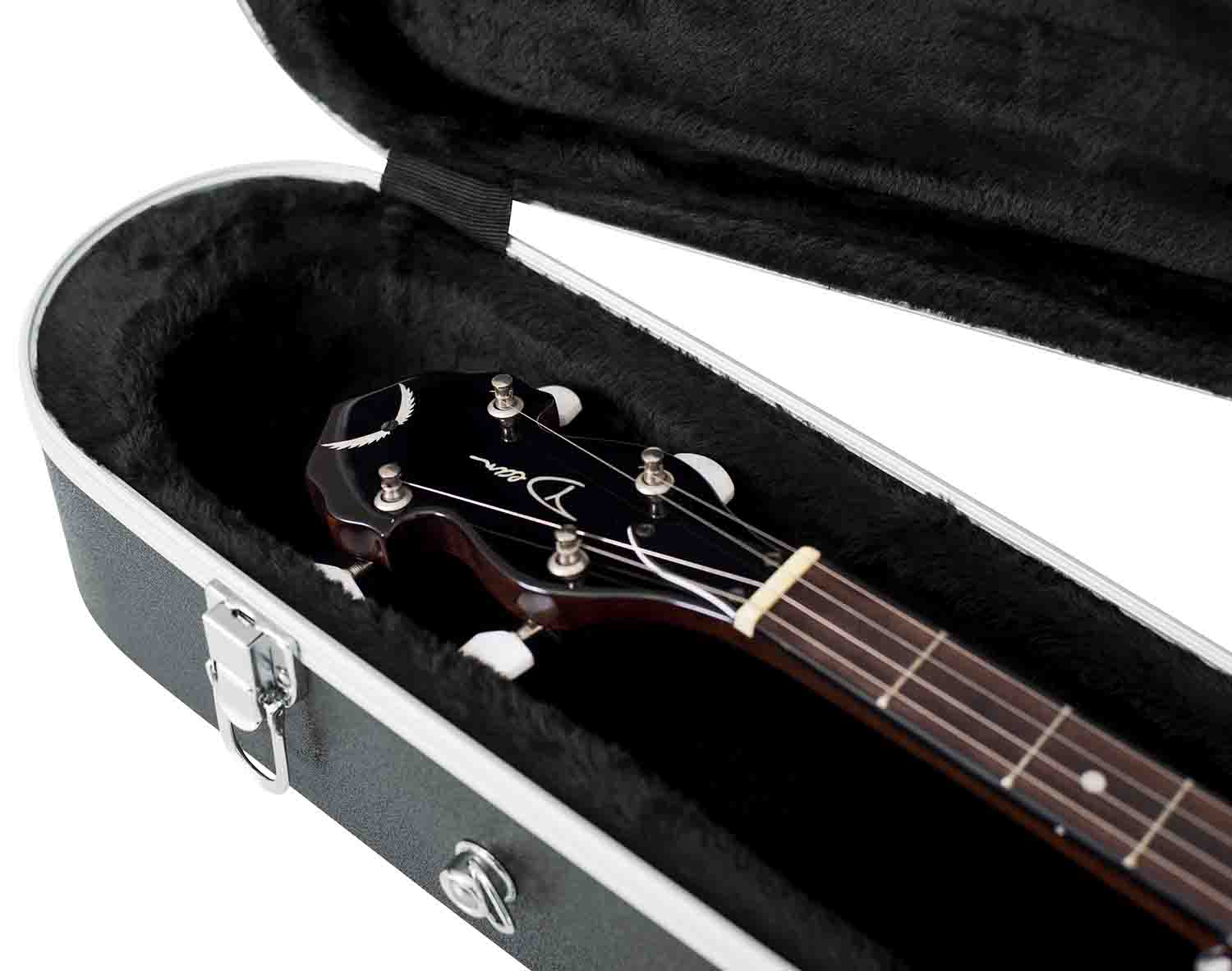 Gator Cases GC-BANJO-XL Deluxe Molded Banjo Case for Banjos - Hollywood DJ