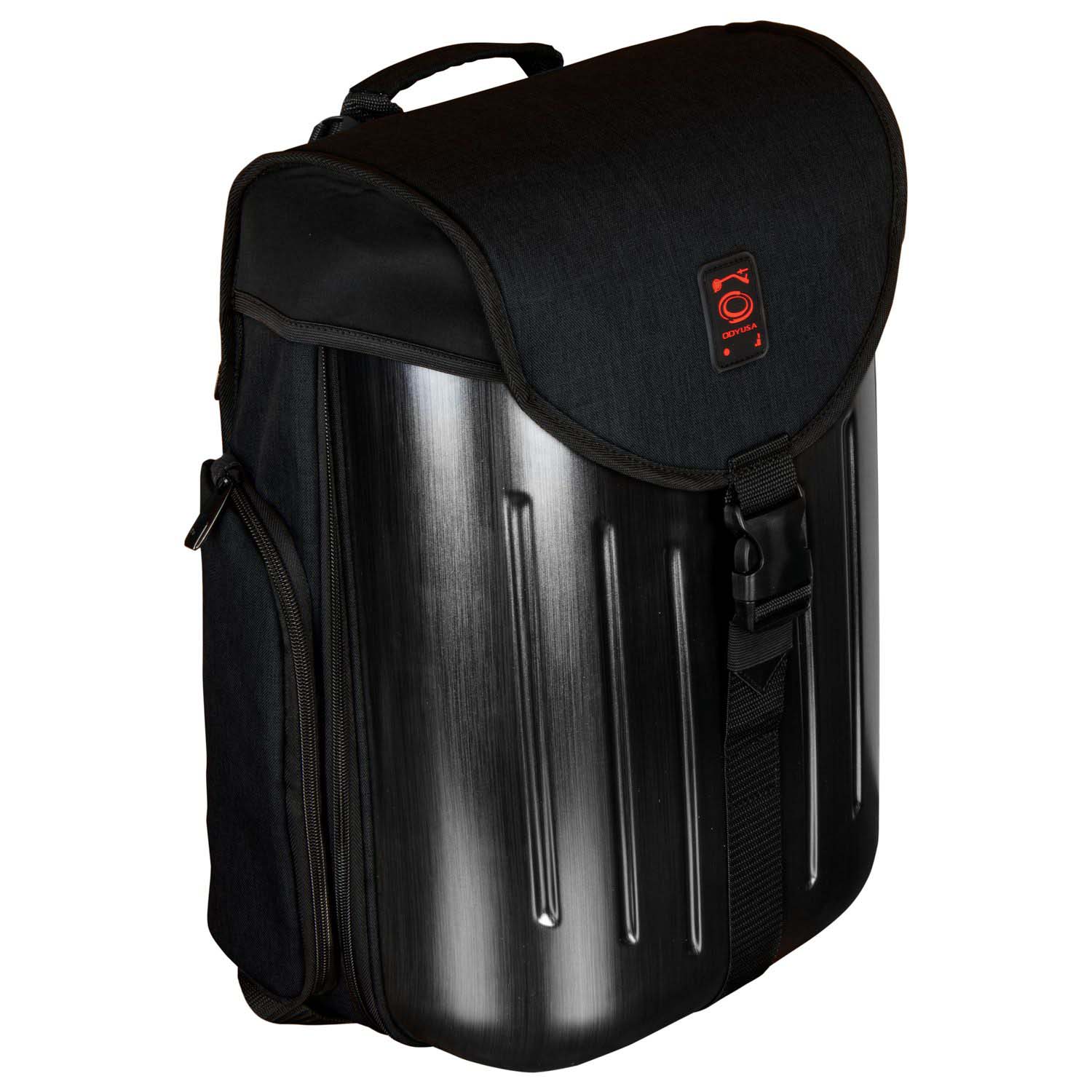 Odyssey BHS12BPBLK Hard Shell DJ Backpack - Black - Hollywood DJ