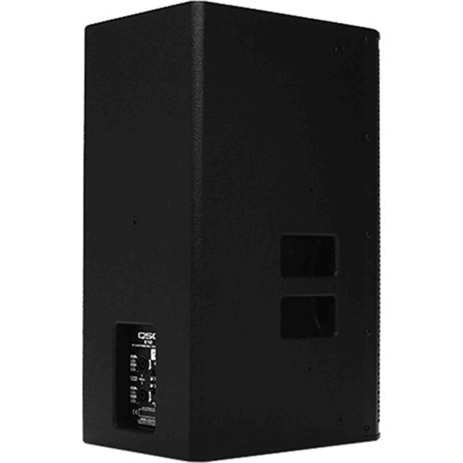 QSC E112, 12 Inches 2-Way Externally Powered, Live Sound Reinforcement Loud Speaker - Black - Hollywood DJ