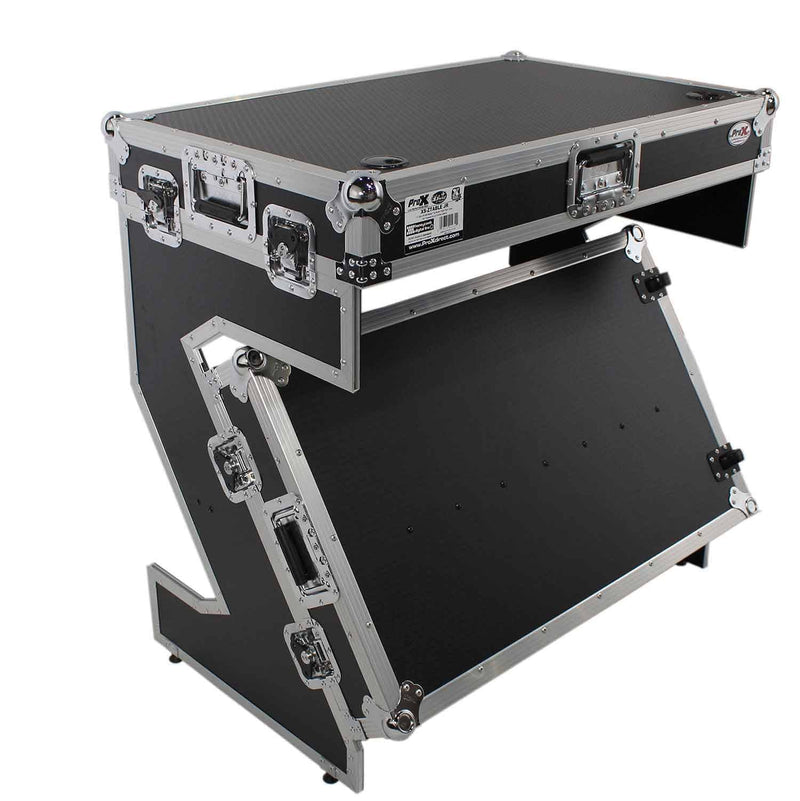 ProX XS-ZTABLE JR, Portable DJ Workstation & Flight Case Table With Wheels - Hollywood DJ