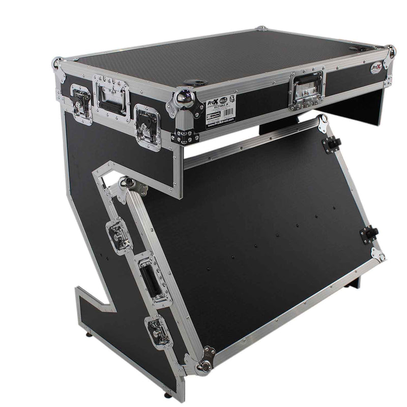 B-Stock: ProX XS-ZTABLE JR, Portable DJ Workstation & Flight Case Table With Wheels - Hollywood DJ