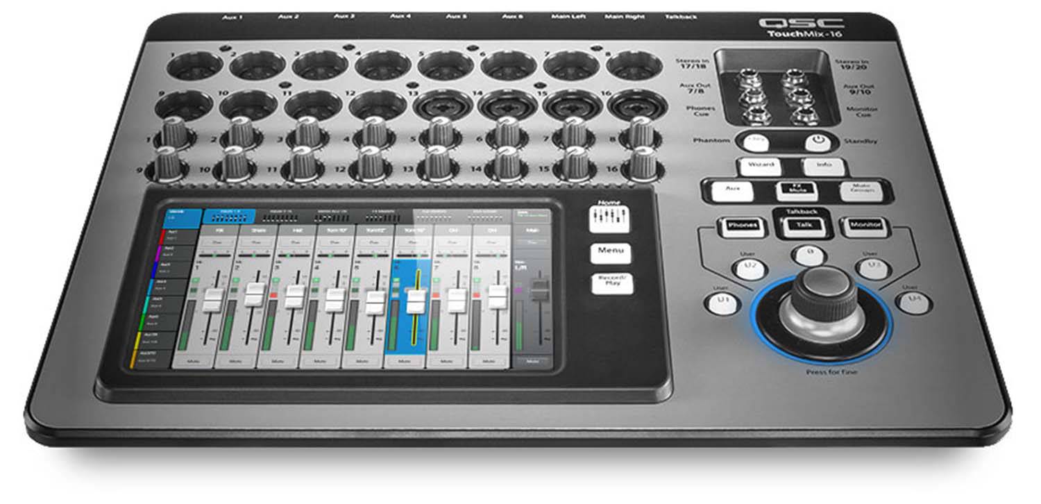 QSC TOUCHMIX16 22-Channel Touchscreen Compact Digital Mixer - Hollywood DJ