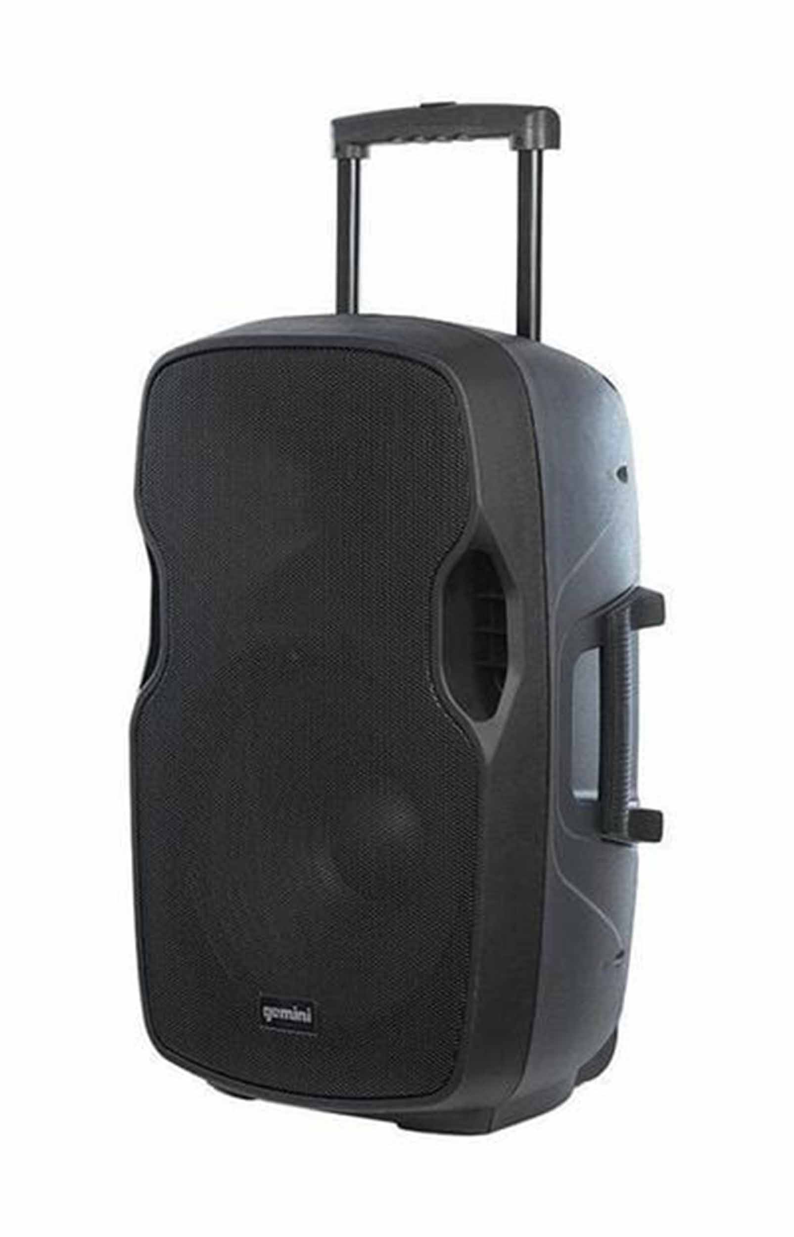 Gemini Sound AS-15TOGO, 15-Inch Portable Wireless Bluetooth PA Loudspeaker - Hollywood DJ