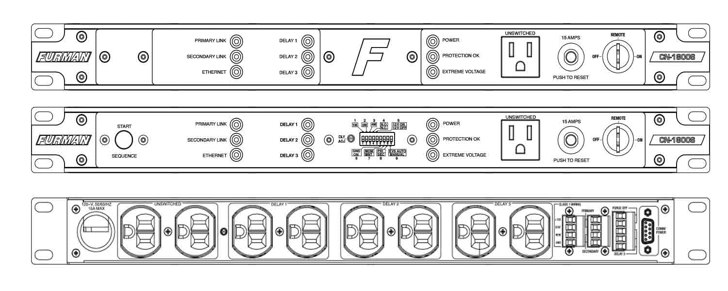 Furman CN-1800S 15A Smart Sequencing Power Conditioner - Hollywood DJ