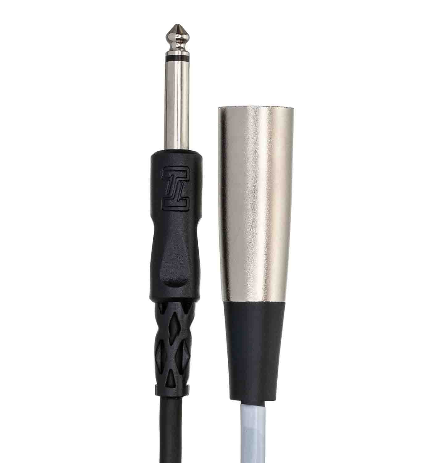 Hosa PXM-110, 1/4" TS to XLR3M Unbalanced Interconnect Cable - 10 Feet - Hollywood DJ