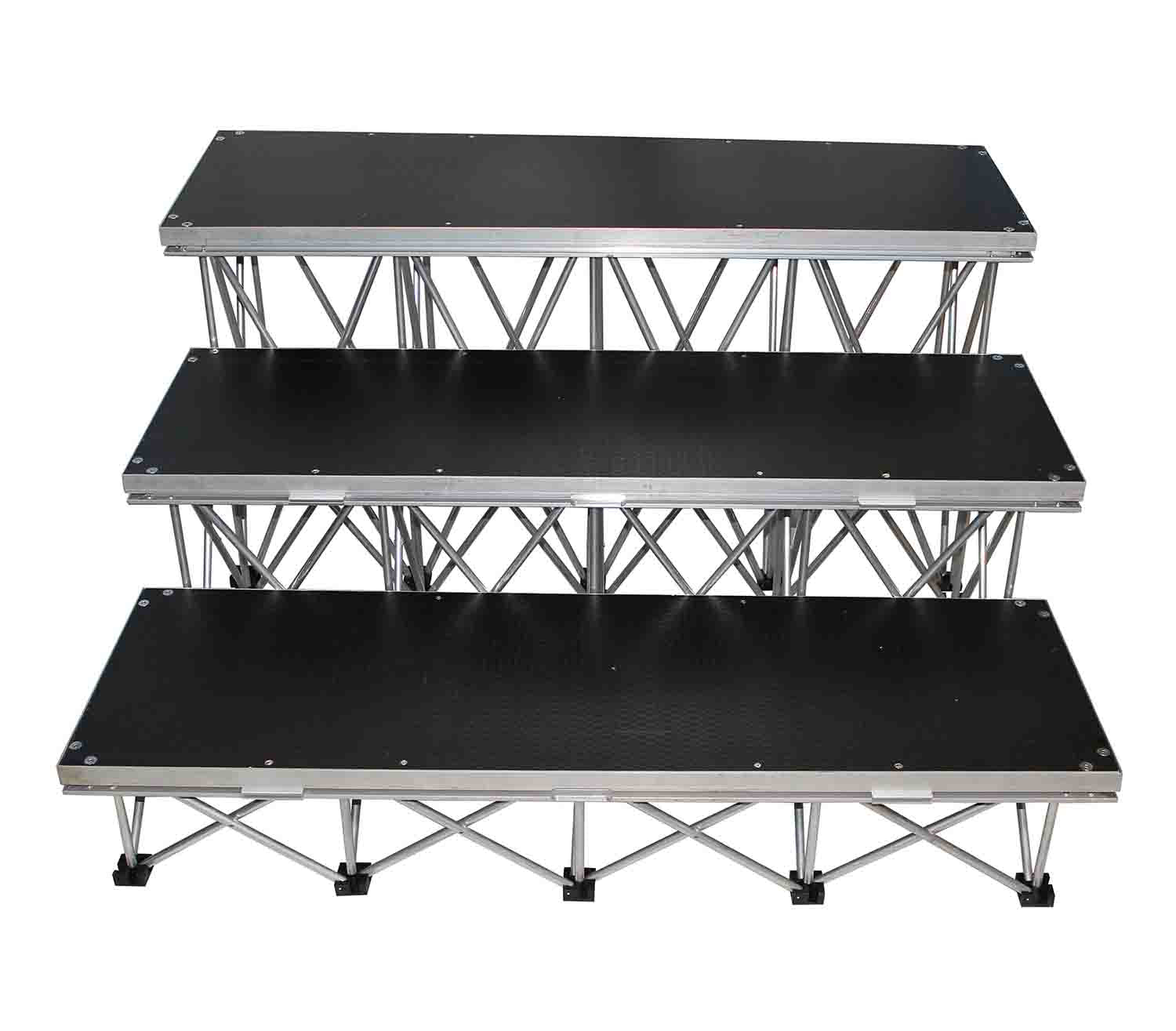 ProX XSF-3ST24 StageX 24 Inch Three Step Package for 32 Inch Portable Stage - Hollywood DJ