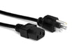 Hosa PWC-148 Power Cord Cable, IEC C13 to NEMA 5-15P, 8 Feet - Hollywood DJ