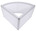 ProX XSA-2X2-16QR LUMOSTAGE™ 16-inch 2x2 ft Quarter Round Acrylic Stage Platform - Hollywood DJ