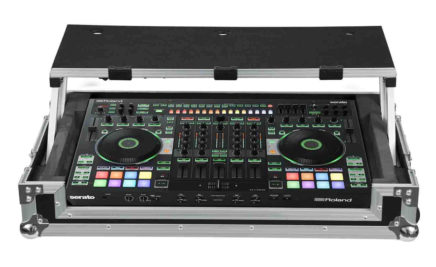 C-Stock: Gator Case G-TOURDSPDJ808 Road Case for Roland DJ-808 Controller with Sliding Laptop Platform - Hollywood DJ