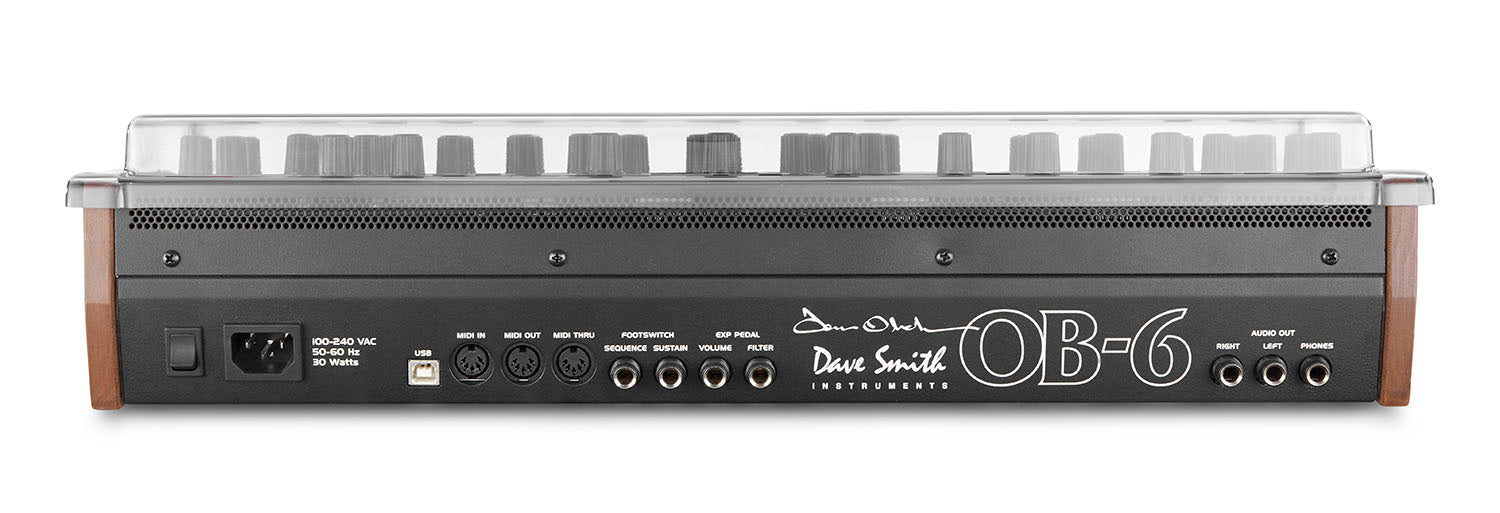 Decksaver DS-PC-OB6DESKTOP Protection Cover for Dave Smith Instruments OB-6 Desktop - Hollywood DJ