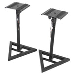 JBL 305P MkII Studio Monitor Package with Black Stands Pair and 8-Pack Pyramid Panel - Hollywood DJ