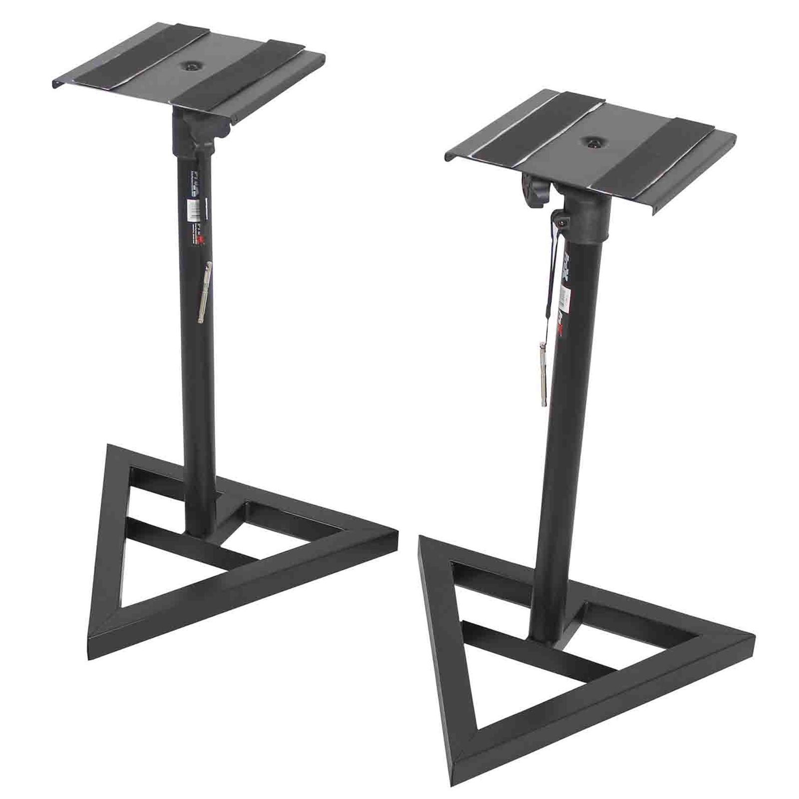 JBL 305P MkII Studio Monitor Package with Black Stands Pair and 8-Pack Pyramid Panel - Hollywood DJ