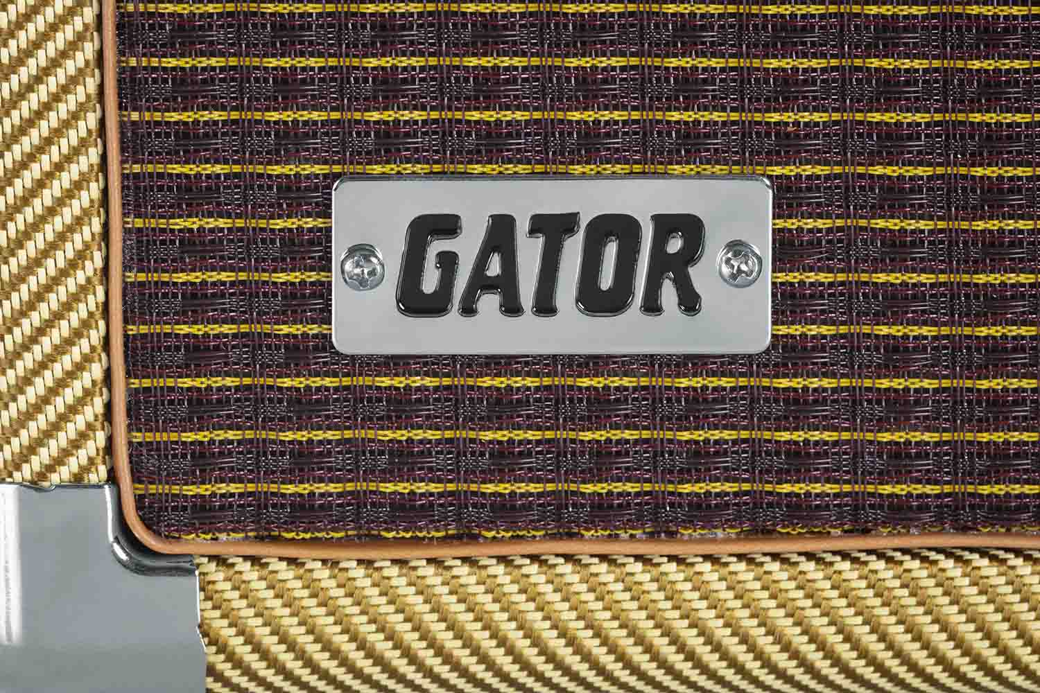 Gator Cases GR-RETRORACK-2TW Vintage Amp Vibe Rack Case – 2U Tweed - Hollywood DJ