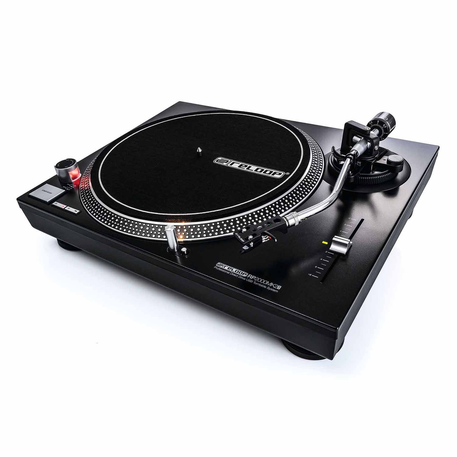 B-Stock: Reloop RP-2000-USB-MK2, Professional Direct Drive USB Turntable System - Hollywood DJ