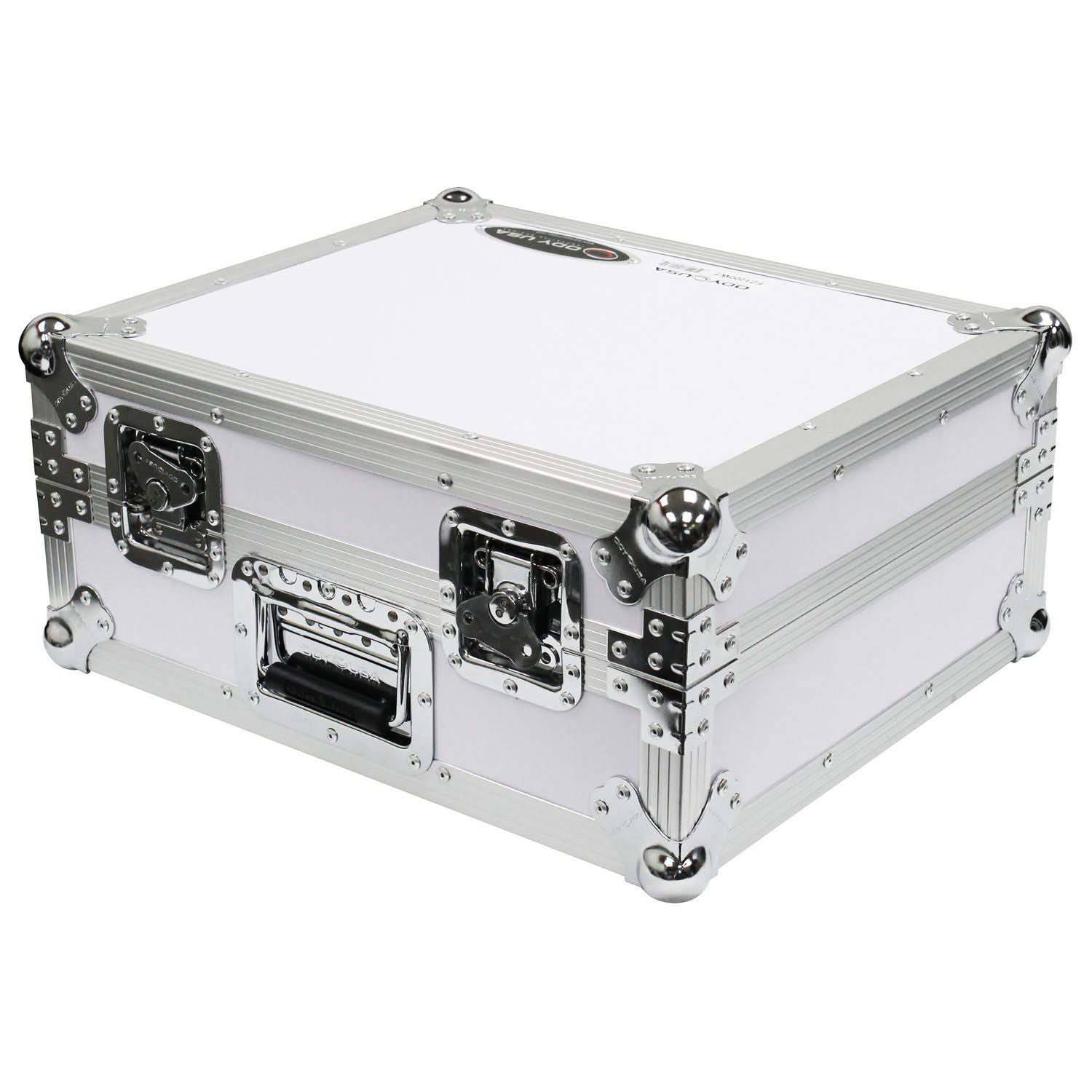 Odyssey FZ1200WT Universal White Turntable Flight Case - Hollywood DJ