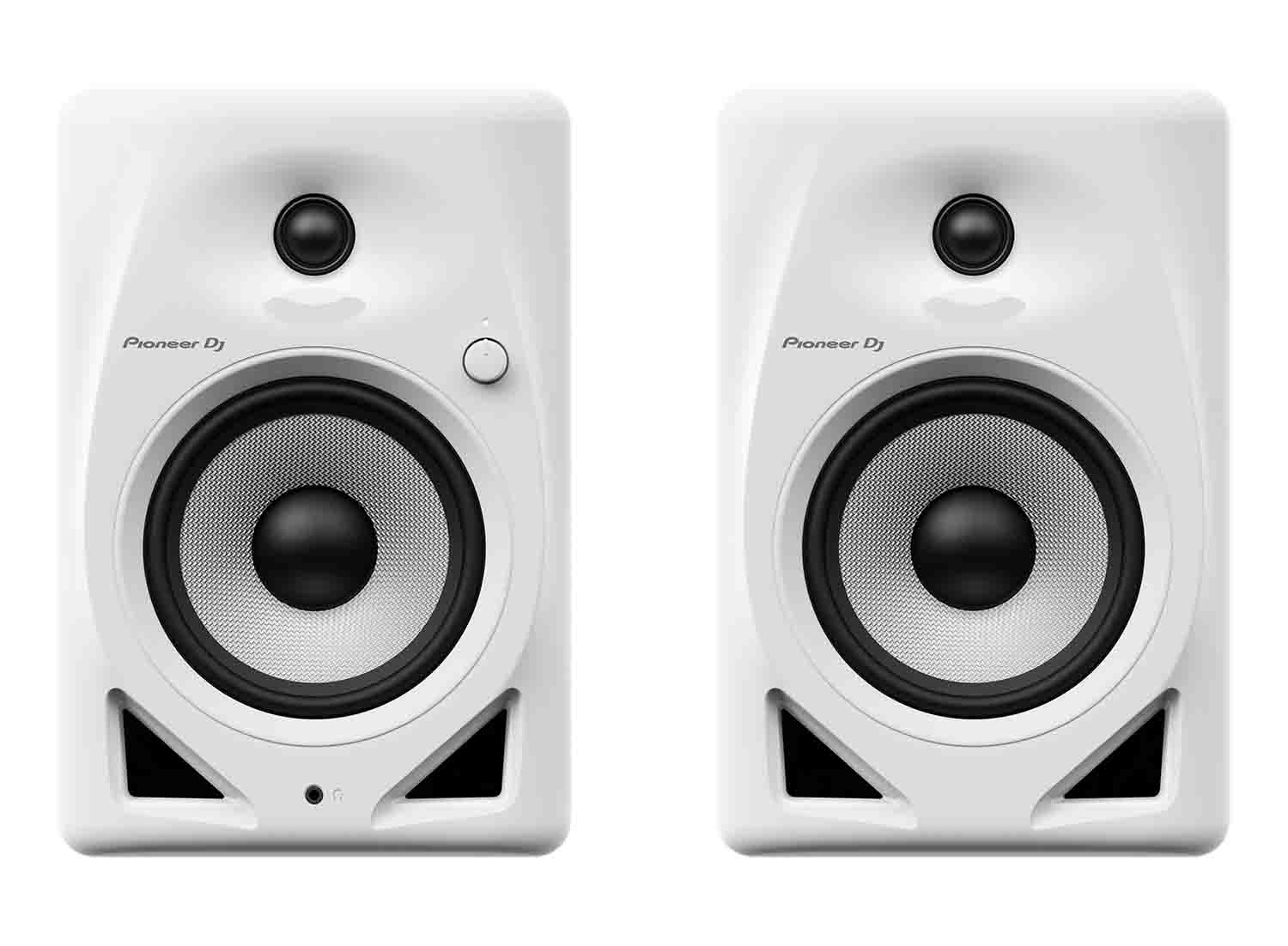 B-Stock: Pioneer DJ DM-50D Active 5" Desktop Monitor/DJ Speakers (White) - Hollywood DJ