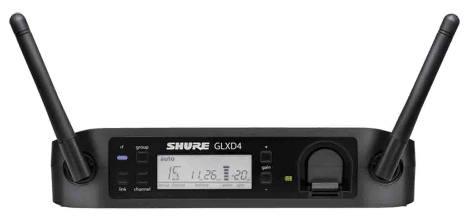 Shure GLXD14/85-Z2 Digital Wireless Lavalier Microphone Presenter System with WL185 Lavalier Microphone - Hollywood DJ