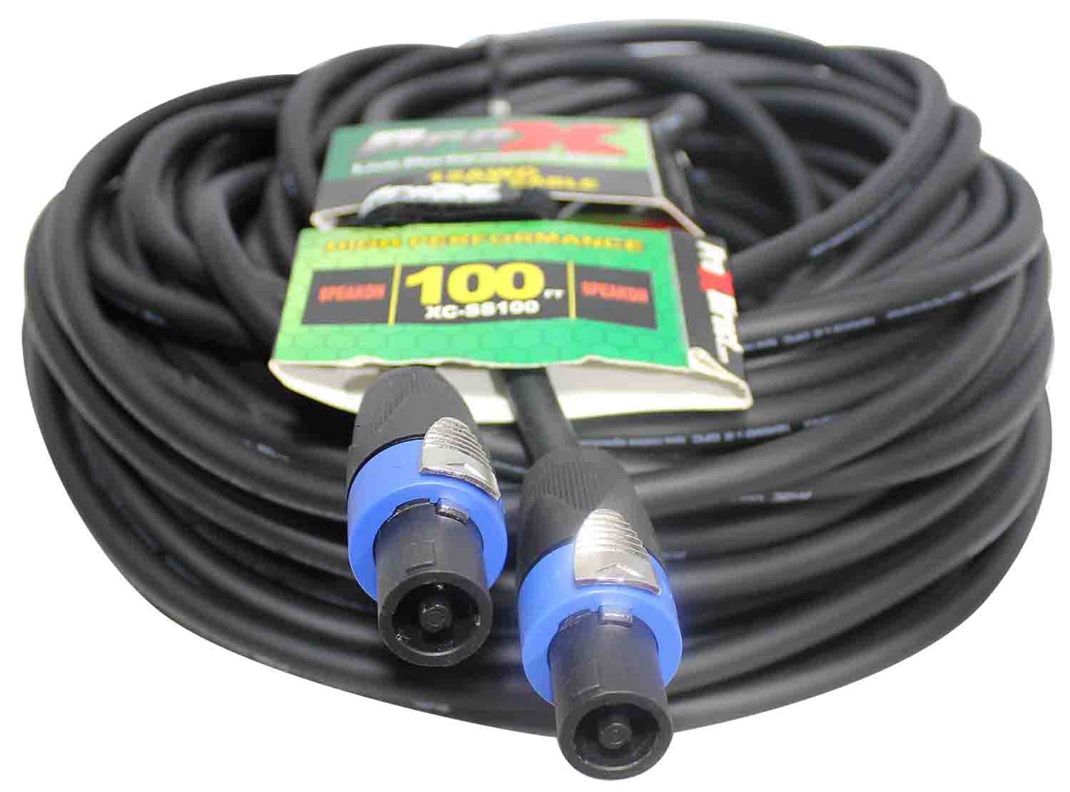 Prox XC-SS100 SpeakOn to SpeakOn 12AWG High Performance Speaker Cable - 100 Feet - Hollywood DJ