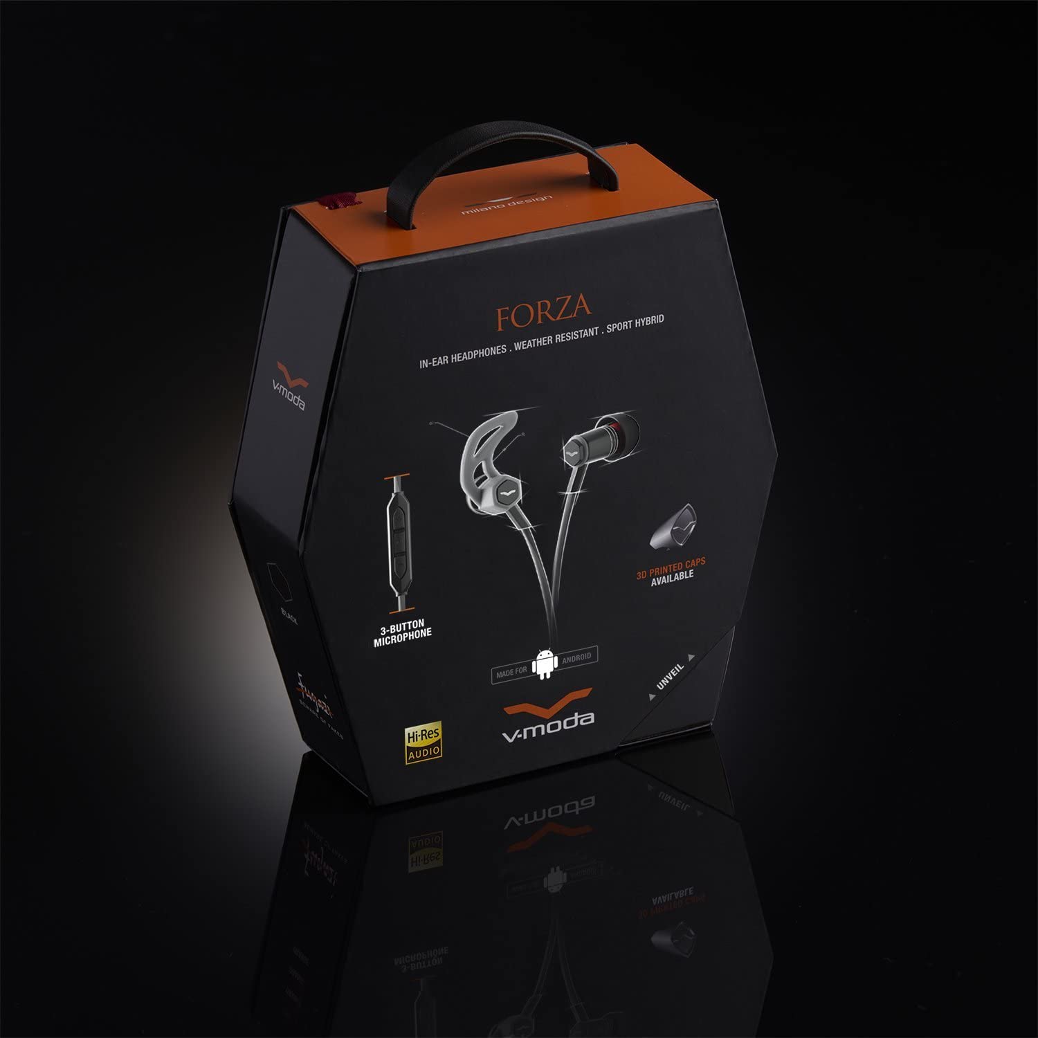 Roland FRZ-A-BLACK In-Ear Hybrid Sport Headphones for Android - Black - Hollywood DJ