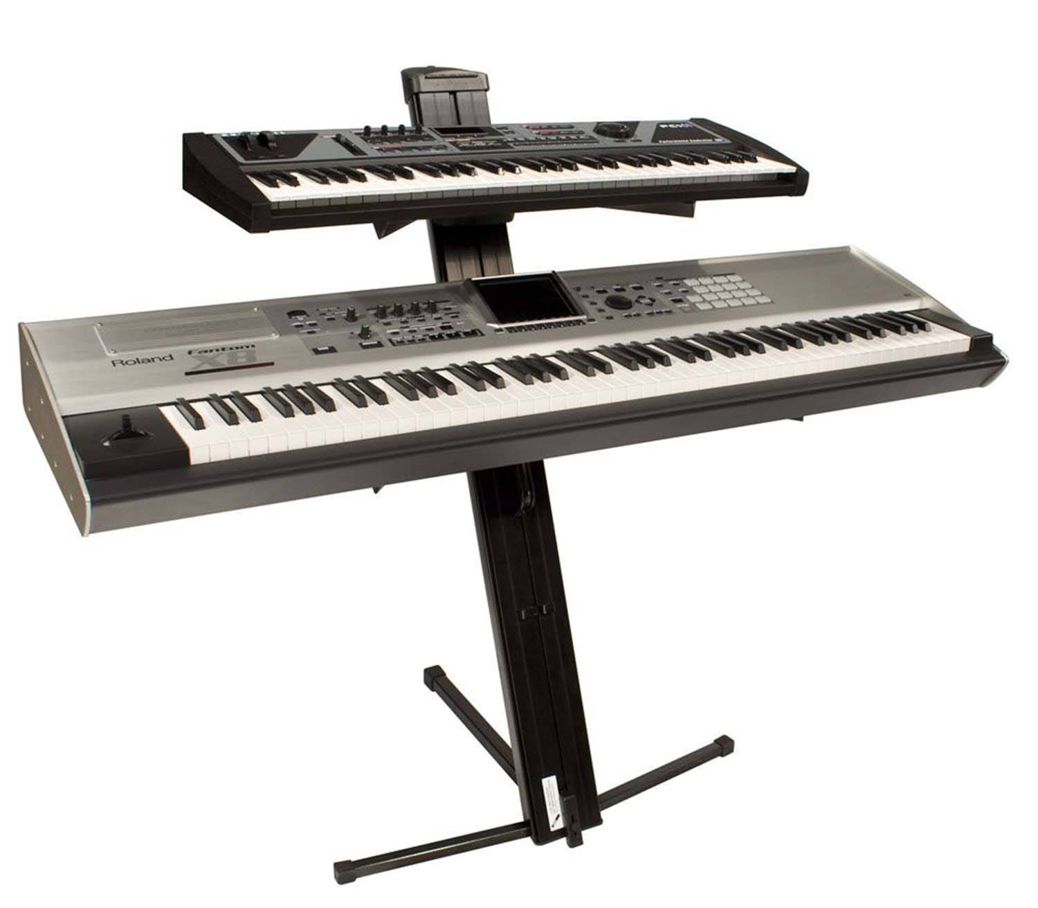 Ultimate Support Apex AX-48 Pro, Portable Column Keyboard Stand - Black - Hollywood DJ