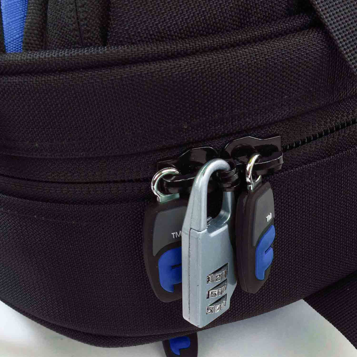 Fusion FB-PB-17-B, Premium Series French Horn Detachable Gig Bag (Black/Blue) - Hollywood DJ