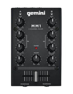 Gemini Sound MM1, 2-Channel Pocket-Sized DJ Mixer - Hollywood DJ