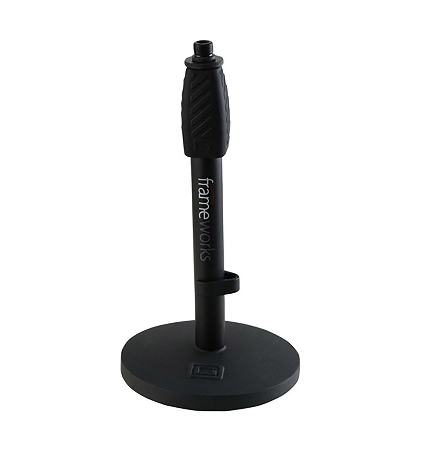 Gator Frameworks GFW-MIC-0601 Desktop Mic Stand with Round Base and Twist Clutch - Hollywood DJ