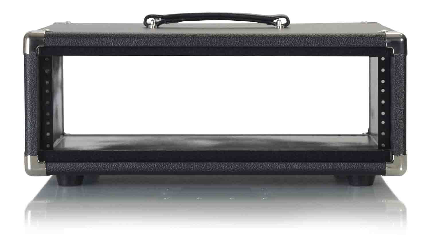 Gator Cases GR-RETRORACK-3BK Vintage Amp Vibe Rack Case - 3U Black - Hollywood DJ