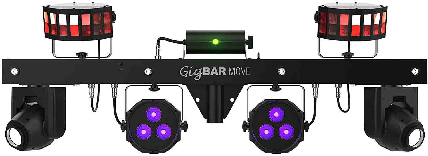 Open Box: Chauvet DJ GIGBARMOVE 5-in-1 Lighting System with Pre-Mounted on a Single Bar - Hollywood DJ