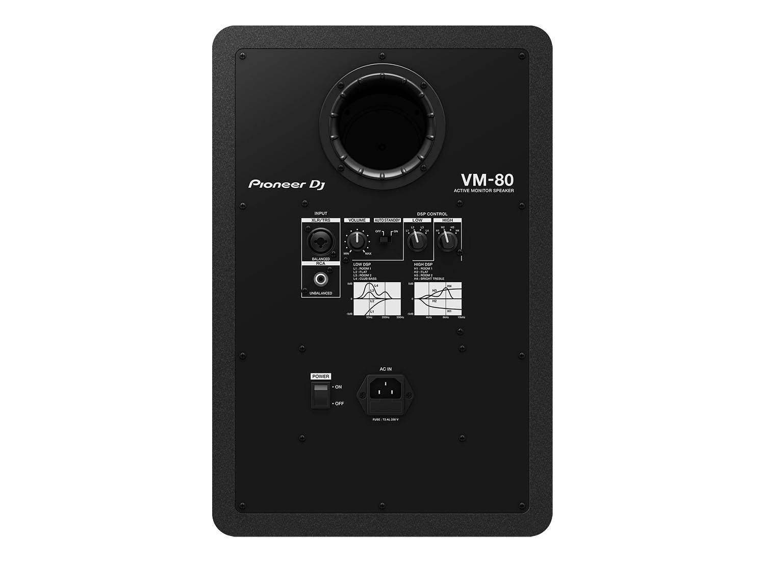 Pioneer DJ VM-80, 8” Active Studio Monitor Speaker - Black - Hollywood DJ